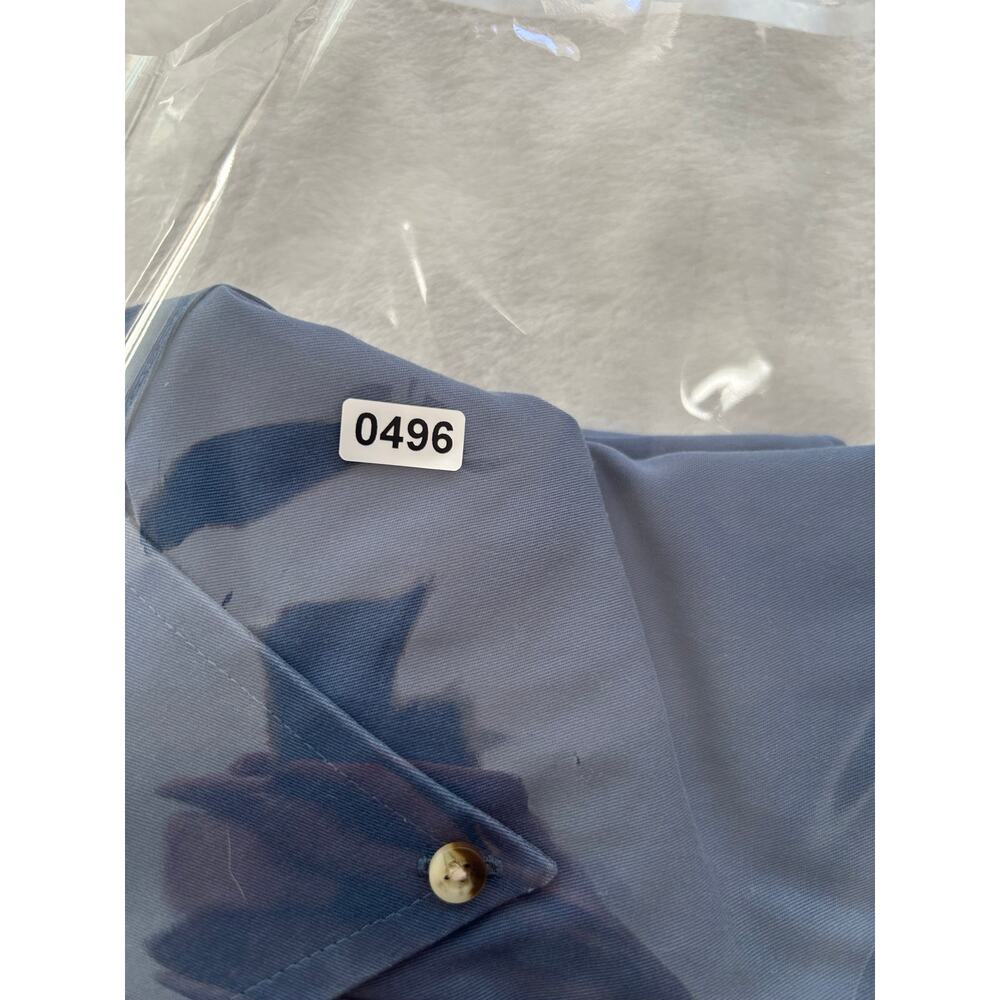 LL Bean Vintage Men's Button Down Long Sleeve Blue Medium Wrinkle Resistant XC - Picture 7 of 7